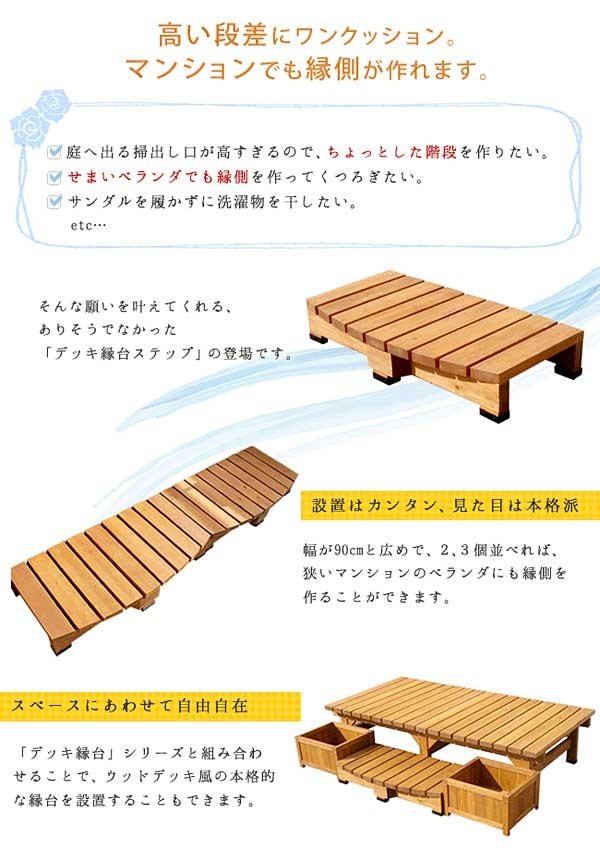 高い段差にワンクッション。マンションでも縁側が作れます