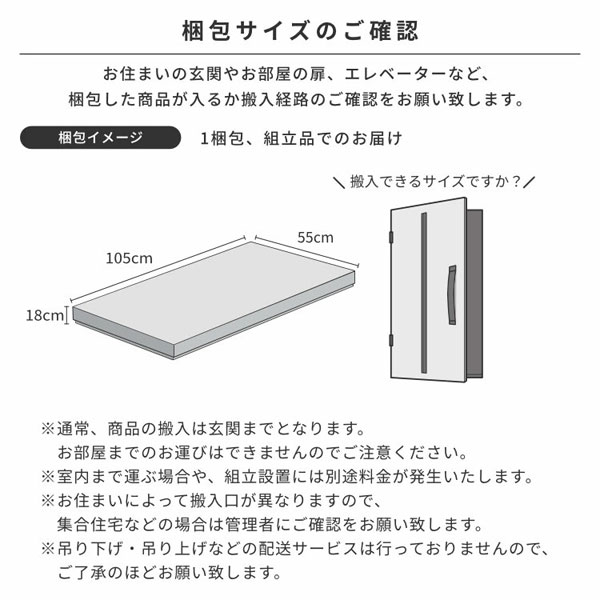 梱包サイズのご確認