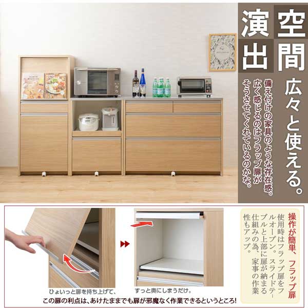 操作が簡単フラップ扉