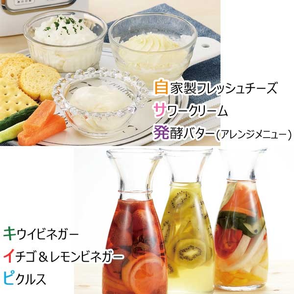 フレッシュチーズ/サワークリーム/発酵バター/ビネガー/ピクルス