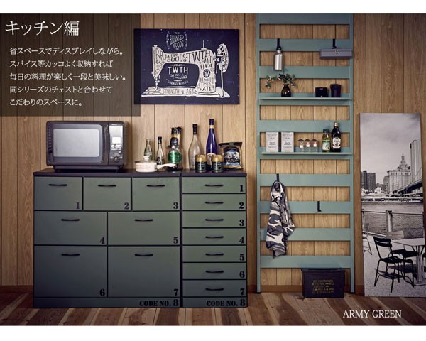 日本製 ラダーラック用 別売専用フック 4個組 ヴィンテージ Military8