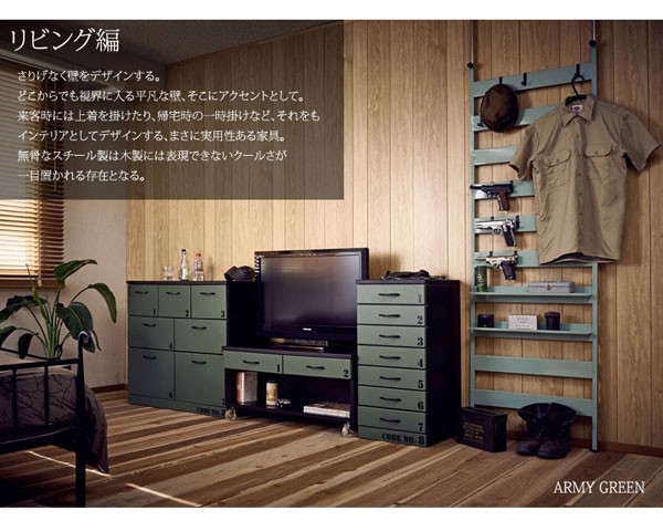 日本製 ラダーラック用 別売専用フック 4個組 ヴィンテージ Military8