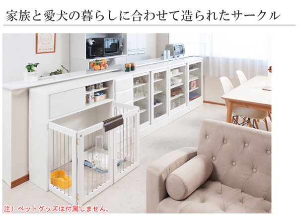 ペットケージ 幅90.5cm 天然木桐 折りたたみ式 日本製 家具一 ペットケージ 幅90.5cm 天然木桐 折りたたみ式 日本製 家具一