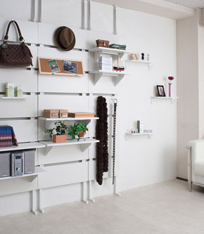 押しピン固定式 壁掛け飾り棚 幅40cm 3枚セット 石膏ボード用 NJ-0317