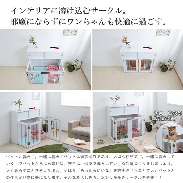 インテリアに溶け込むサークル