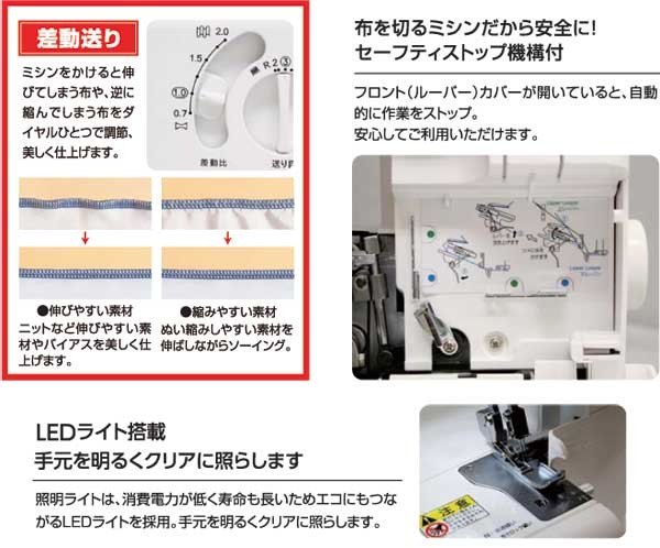 LEDライト/セーフティー機構付き