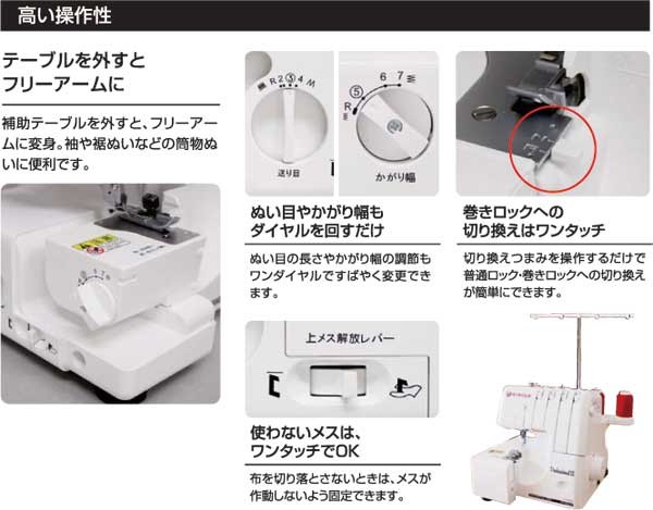 高い操作性