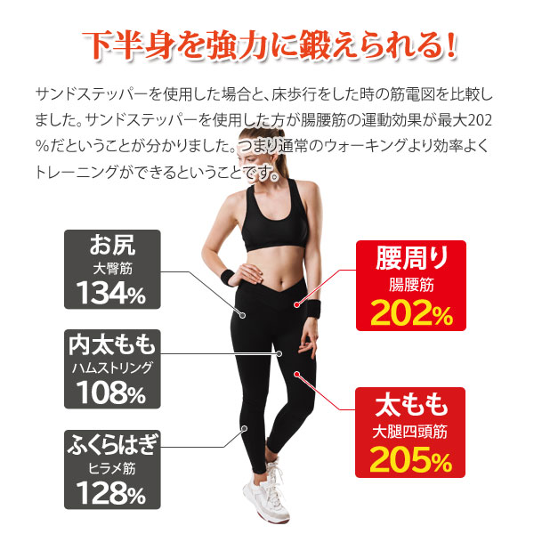 サンドステッパー 砂浜ウォーク 下半身強化 家庭用運動器具