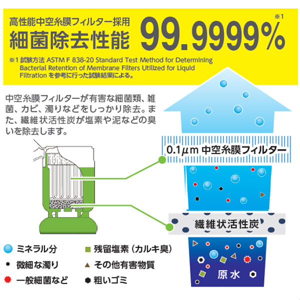 細菌除去性能