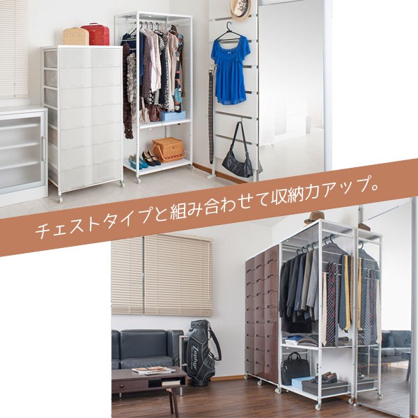 特別価格MaiRHK 工業用メタル衣類ラック キャスター付き衣類ラック 高耐久ラック 木製棚付き モダンな吊り下げラック 小売店 寝室 商業用 長さ47.2イン並行輸入