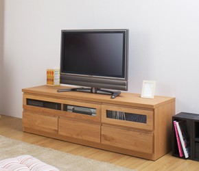 天然木テレビボード 幅150.5cm