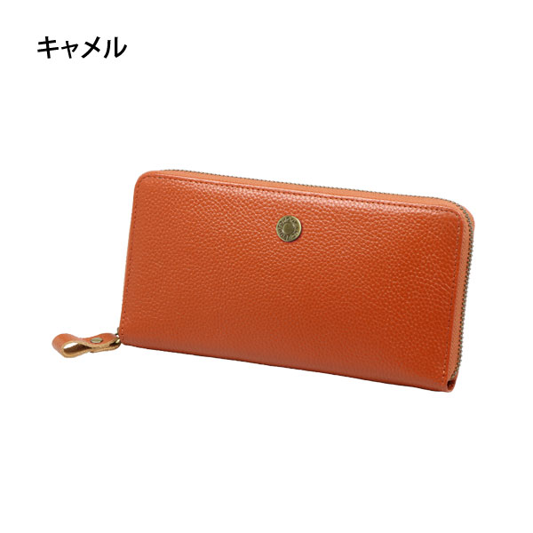 ラジャスイオンゴールド　 【純金99.99%】２箱 二つ折り財布 ラウンドジップR札入（ブラウン） GL-0612 LG