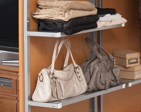 日本製 間仕切りパーテーションシリーズ 突っ張り 収納棚 棚板5段 幅