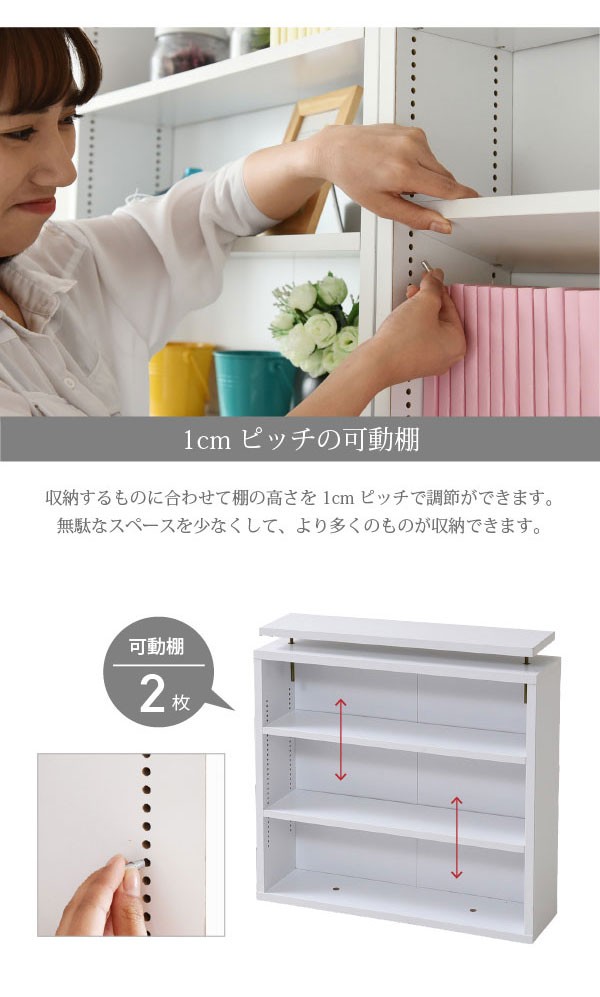 本棚 薄型 上置き 幅60cm つっぱり壁面収納 収納家具 1cmピッチ 本棚 薄型 上置き 幅60cm つっぱり壁面収納 収納家具 1cmピッチ 大収納