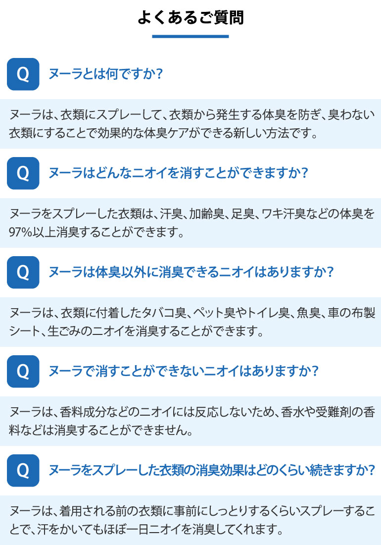 体臭対策専門店ヌーラとデオルいい快互服ドットコム - ヌーラ