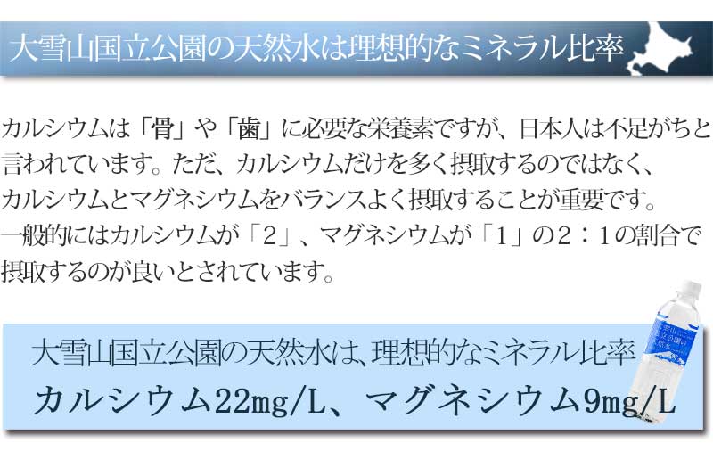 カルシウムとマグネシウムの比率が2:1が理想