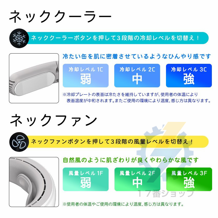 2022最新型 ネッククーラー W冷却プレート付 折り畳み コンパクト 首かけ扇風機 接触冷感 静音 熱中症対策 首かけファン 最大87％オフ！ ネックファン  おすすめ 冷却