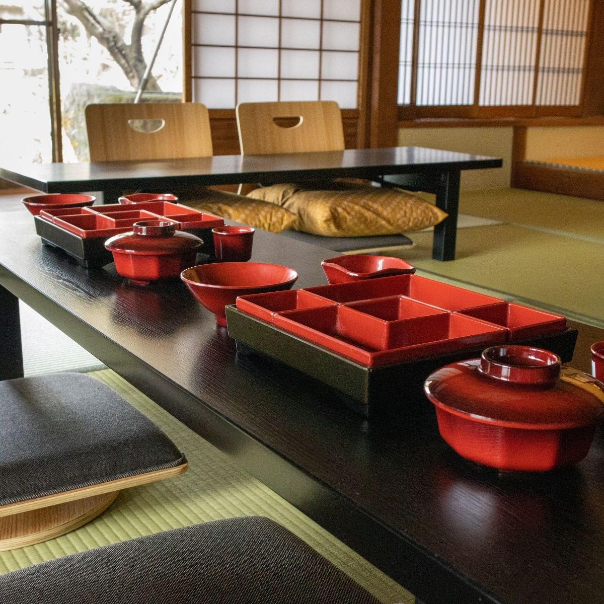 Thunder Group 呑水 直径11.3cm 高さ5.6cm 漆器のようなメラミン食器