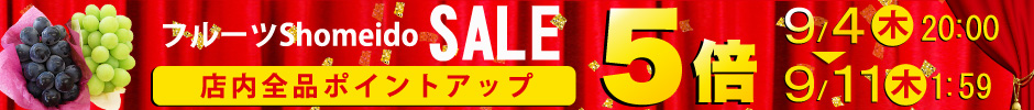 店内全品ポイント5倍！