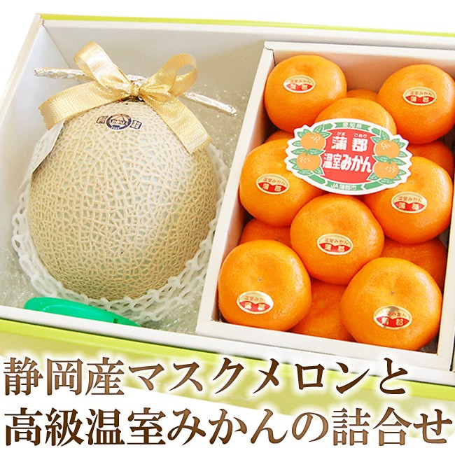 【お中元や夏のギフトに】メロンとハウスみかんの豪華フルーツギフト
