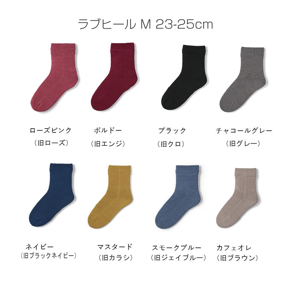 ラブヒール M かかとケア しっとり つるつる 二重編ソックス