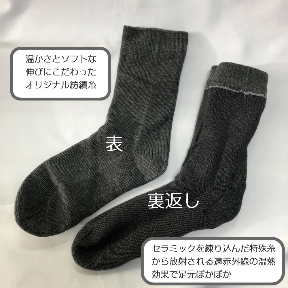 ラブヒール L 日本製二重編ソック ス かかとひび割れケア 靴下 25