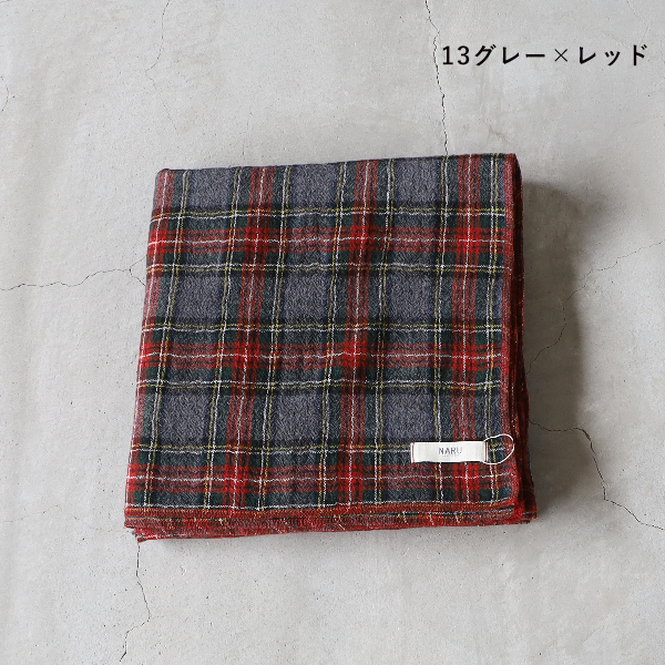 未使用品 NARU ナル ウールガーゼ ストール 赤 レッド 未使用品 NARU ナル ウールガーゼ ストール 赤 レッド - 小物