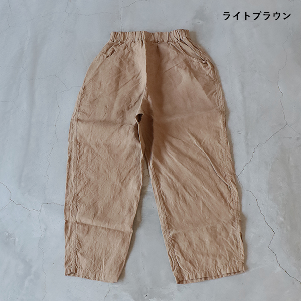 NARU｜40フレンチリネンノッポパンツの画像