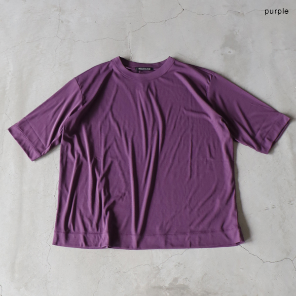 SALE セール 20%OFF mizuiro ind ミズイロインド ガーゼクルーネックハーフスリーブTシャツ メール便対応 24春夏 シアー プルオーバー コットン 綿 mizuiroind SALE セール 20%OFF mizuiro ind ミズイロインド