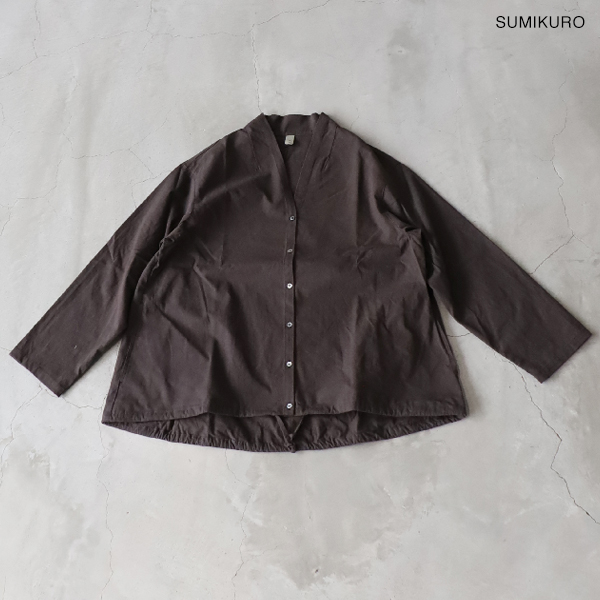 SALE セール 30%OFF FILUM フィルム がっしりカーデシャツ メール便対応   グレー スミクロ SALE セール 30%OFF FILUM フィルム がっしりカーデシャツ