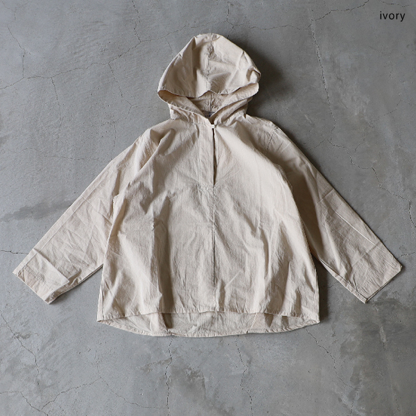 SALE セール 40%OFF BLUE LAKE MARKET ブルーレイクマーケット ヴィンテージポプリン バックタックヘムフーディプルオーバー メール便対応 BLUE LAKE MARKET SALE セール 40%OFF ブルーレイクマーケット