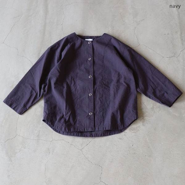 SALE セール 40%OFF BLUE LAKE MARKET ブルーレイクマーケット ヴィンテージポプリンノーカラーシャツブルゾン メール便対応 BLUE LAKE MARKET SALE セール 40%OFF ブルーレイクマーケット
