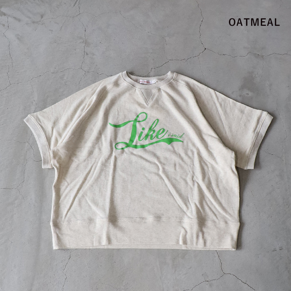 SALE セール 30%OFF ALL HOURS オールアワーズ FREEDAM SLEEVE MINI SWEAT HALF SLEEVE Like ハーフスリーブTシャツ グレー モカ メール便対応 日本製 25SS tシャツ 「FVLMEN」onepoint logo halfsleeve tee/ワンポイント