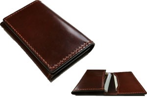 シェルコードバン 名刺入れ/カードケース/ 革製 本革 : レザー