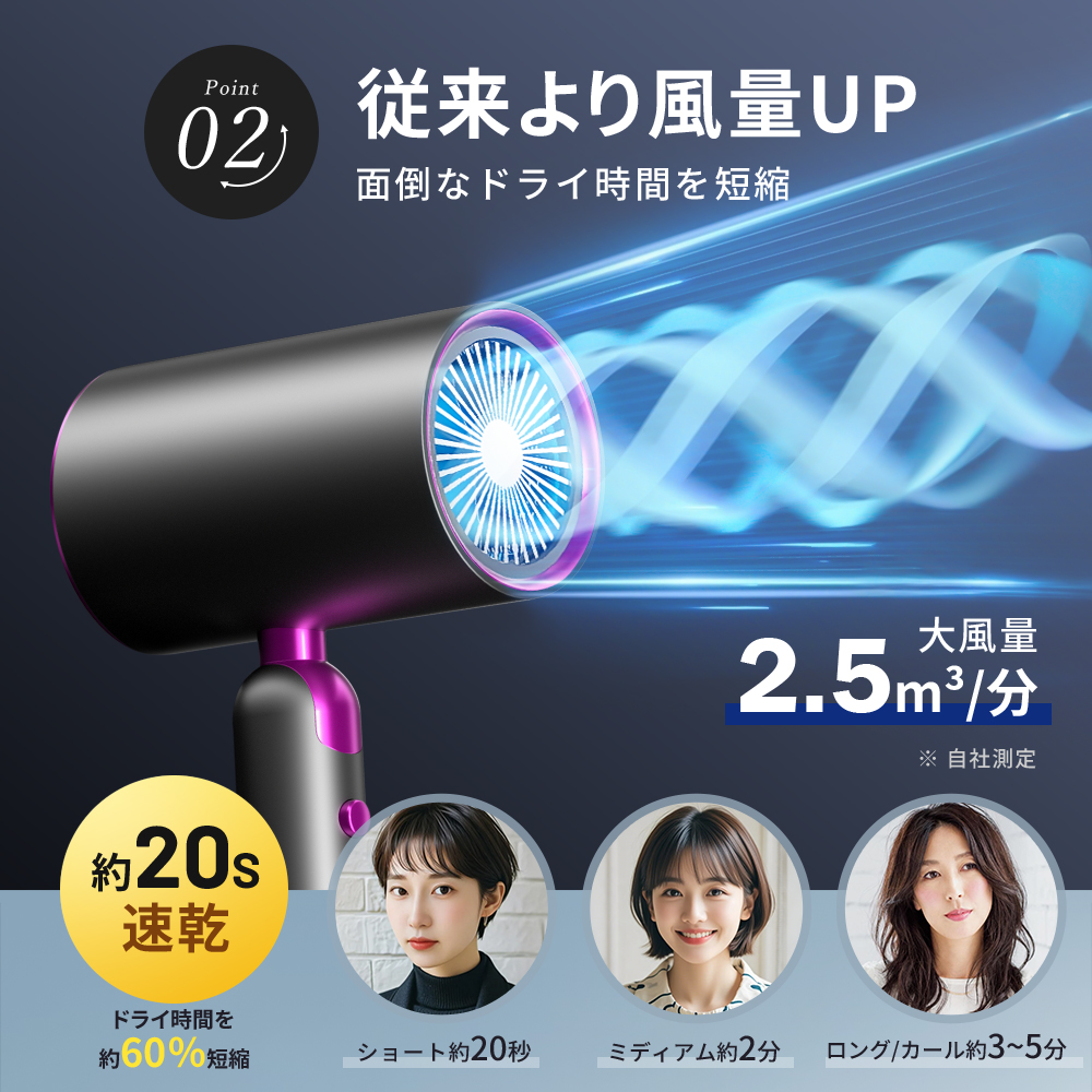 ドライヤー 【限定セール 3,980円→3,280円】 ヘアドライヤー