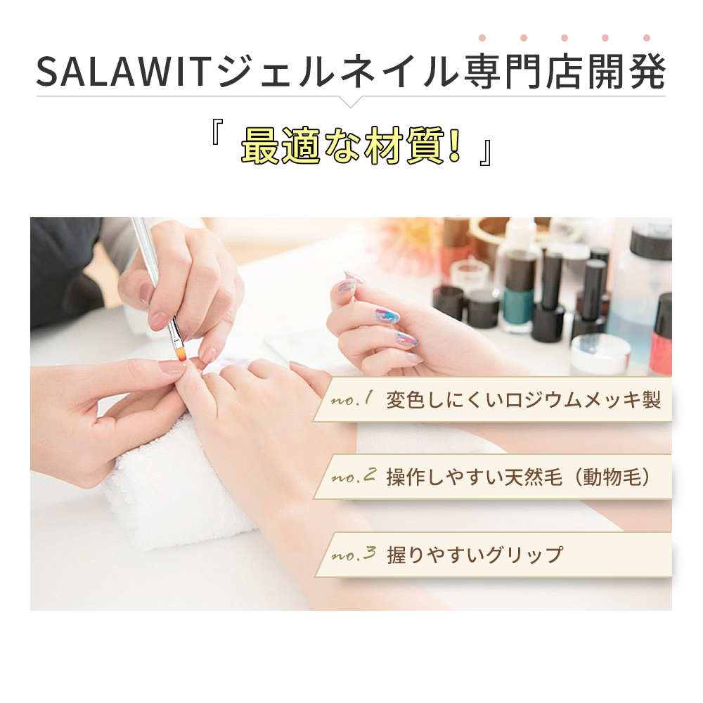 ネイルブラシ ジェルブラシ ネイル筆 ジェルネイルブラシ 筆 ネイル ブラシ アート用ジェルブラシ ジェルネイル ブラシ ライナー 6本 セット |  | 02
