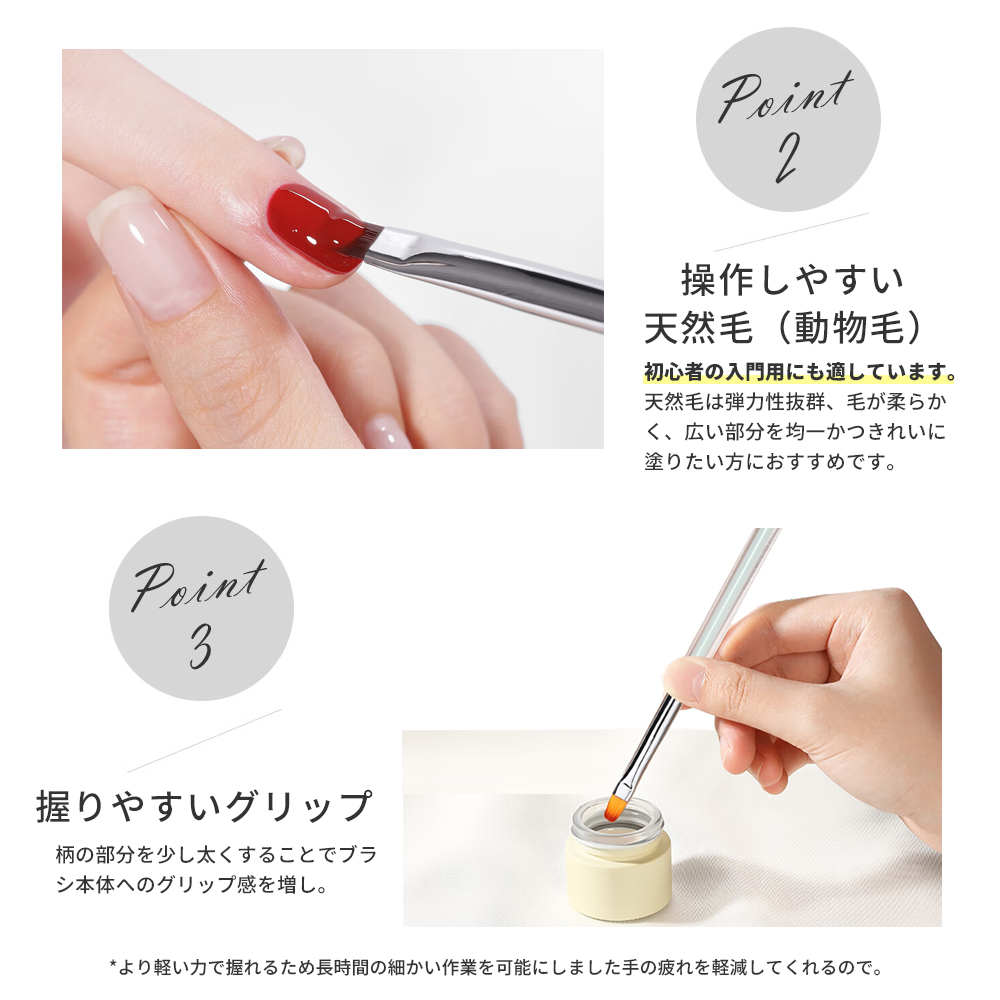 ネイルブラシ ジェルブラシ ネイル筆 ジェルネイルブラシ 筆 ネイル ブラシ アート用ジェルブラシ ジェルネイル ブラシ ライナー 6本 セット |  | 04