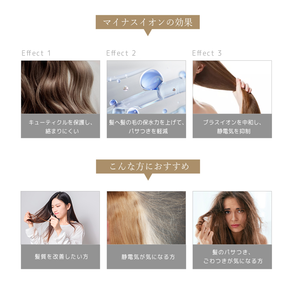 「20%OFFクーポンで3664円」 ドライヤー 1300W 大風量 マイナスイオンドライヤー 軽量 速乾 ヘアドライヤー 折りたたみ 冷熱風切替 低温 マイナスイオン｜1kselect-y1｜13