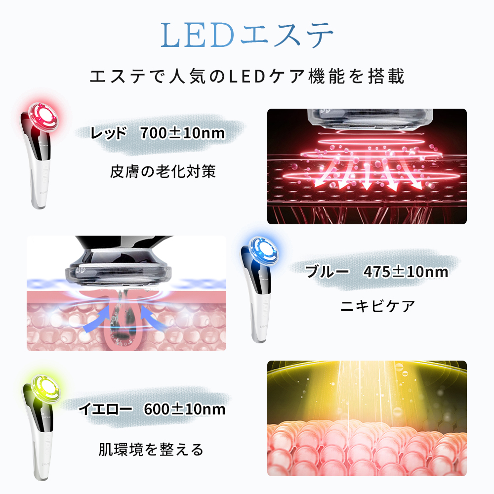 美顔器 2026年モデル改良 母の日ギフト イオン導入器 リフトアップ EMS