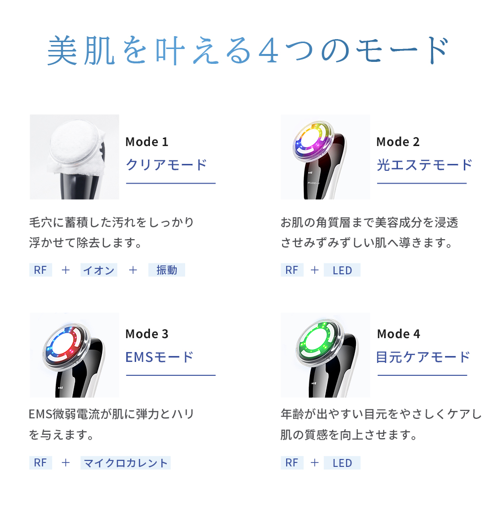 美顔器 2026年モデル改良｜ 母の日ギフト イオン導入器 リフトアップ 