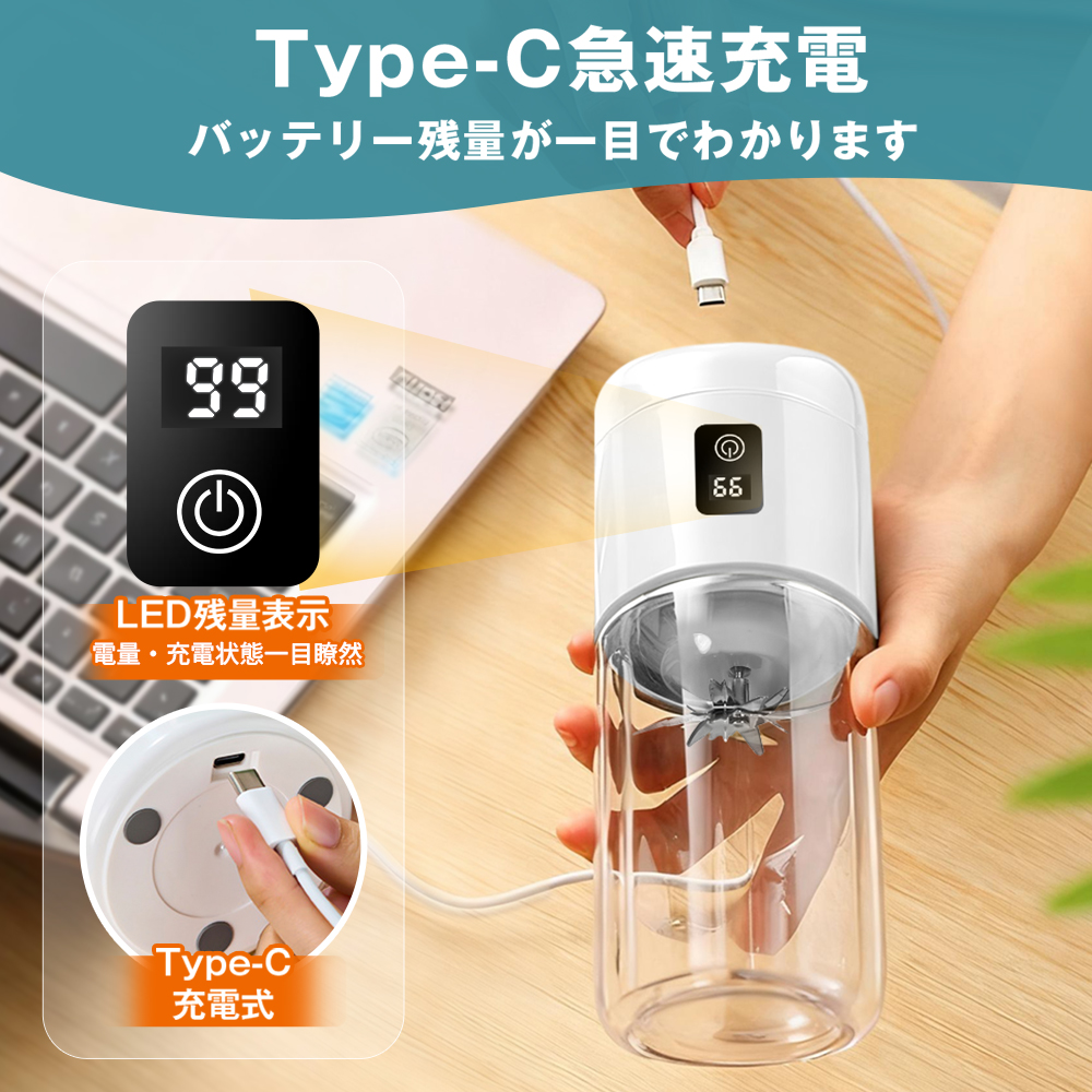 ミキサー 2025年冬新型！／ ハンドミキサー 小型 ジューサー