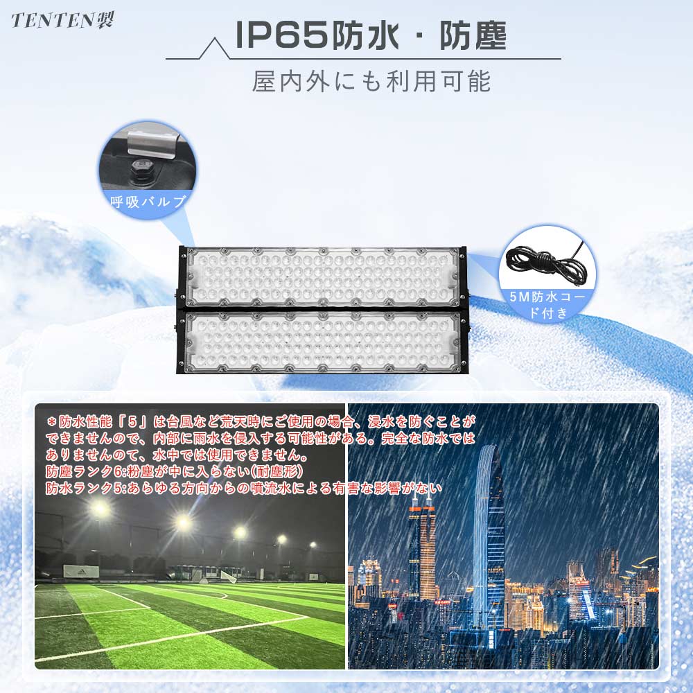 LED投光器 屋外用 防水 600W200V 屋外用スポットライト led 強力 LED高