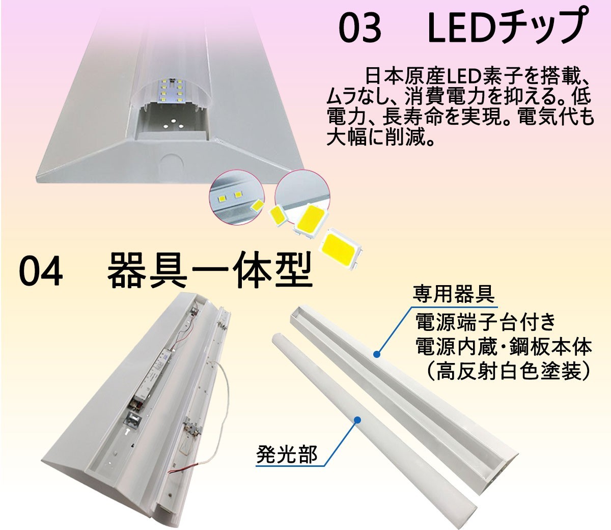 逆富士照明器具 逆富士 led 40w 2灯 防水 LEDベースライト 逆富士 40W