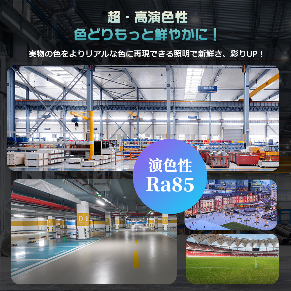 5台セット 100w LEDハイベイライト 工事用 100w LED投光器 LED高天井照明器具 高天井灯 UfO型作業灯100W 20000lm 1000W水銀灯相当 電源コード1.5M IP6x 防塵式