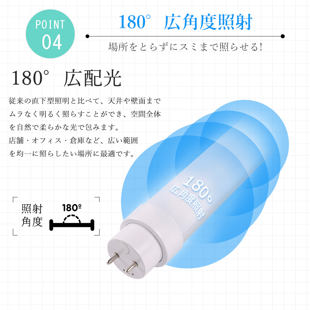 LED蛍光灯 30W形 直管 LED直管蛍光灯 グロー式工事不要 直管LEDランプ