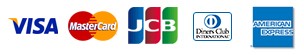 VISA,MasterCard,JCB,Dinars Club,AMERICAN EXPRESS