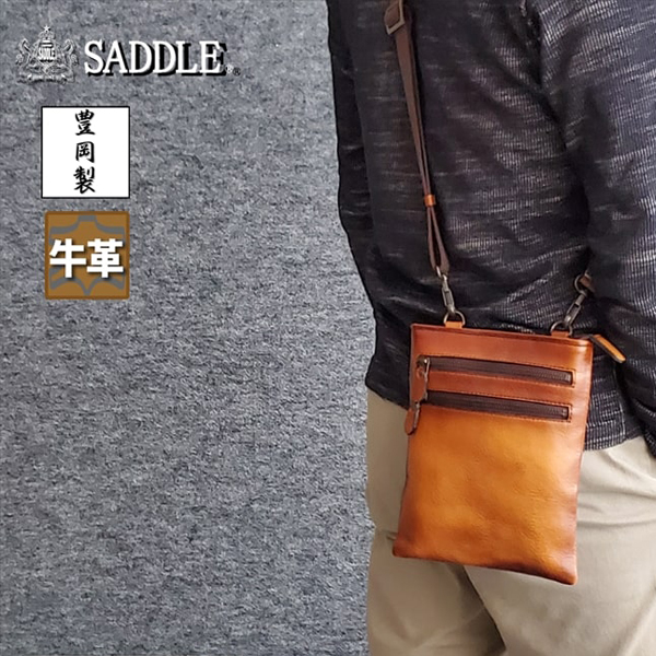 新品 SADDLE サドル ショルダー バッグ 本革 レザー 日本製 1015 サドル ショルダーバッグ・メッセンジャーバッグ SADDLE 日本製
