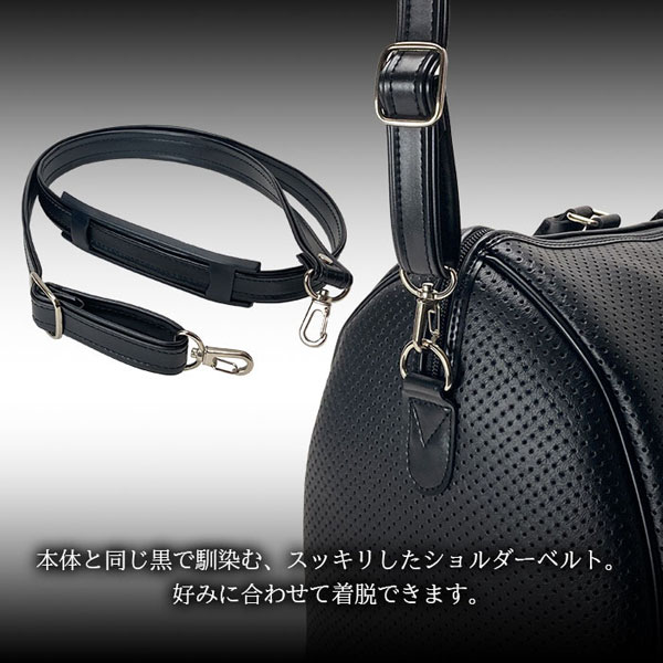 ブレリアス ボストンバッグ メンズ 黒 BRELIOUS 2WAY 大容量 旅行バッグ トラベルバッグ 出張 10461-1_1