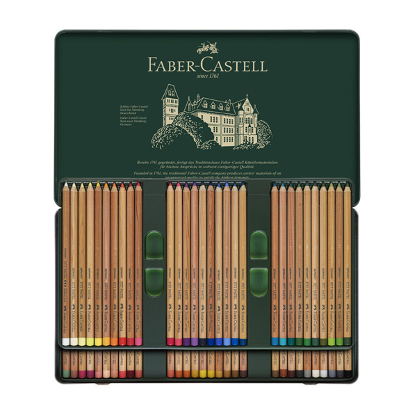 ファーバーカステル PITTパステル鉛筆 色鉛筆 112160 FABER CASTELL プロ 塗り絵 筆記用具 60色