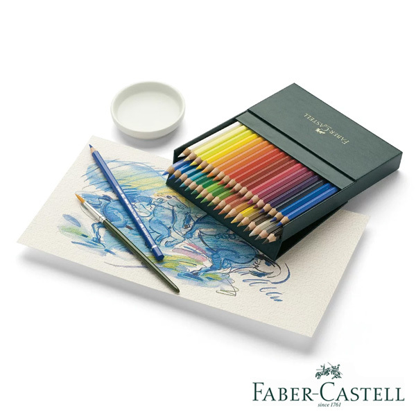 ファーバーカステル アルブレヒトデューラー色鉛筆 水彩色鉛筆   117538 FABER CASTELL プロ 塗り絵 筆記用具 36色 筆付き｜1more